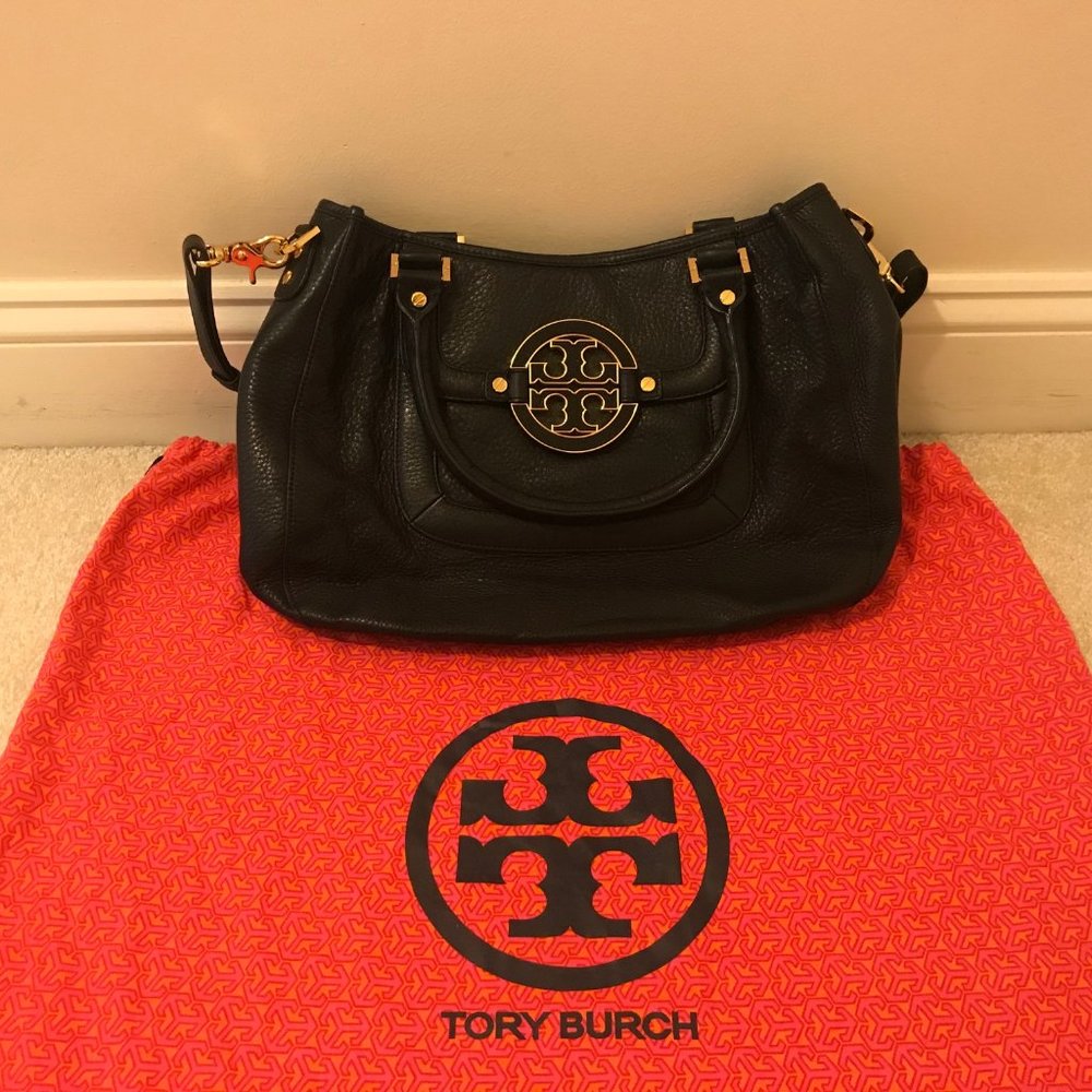 Tory Burch Black Satchel Purse